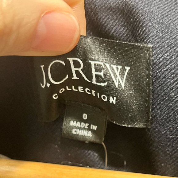 J.Crew Collection relaxed blazer crest embellishment wool-blend Size 0 CC409 - Picture 14 of 16